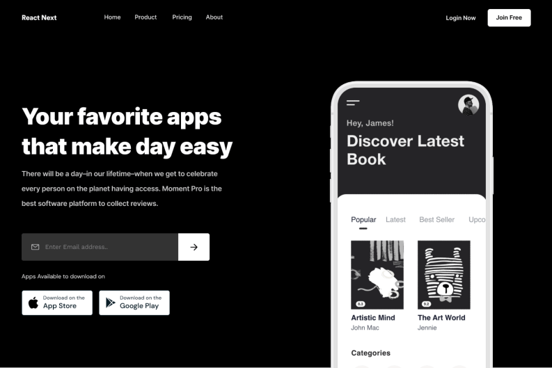 Blastonic Crpto Landing Page Template preview 4